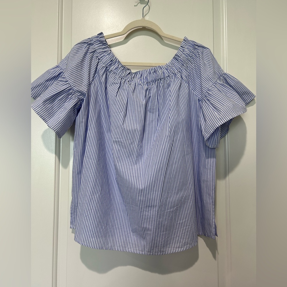 kate spade Blue Striped Blouse